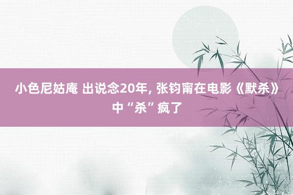 小色尼姑庵 出说念20年, 张钧甯在电影《默杀》中“杀”疯了