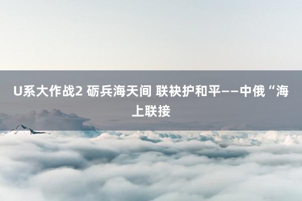 U系大作战2 砺兵海天间 联袂护和平——中俄“海上联接