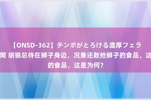 【ONSD-362】チンポがとろける濃厚フェラチオ4時間 胡狼总待在狮子身边，况兼还敢抢狮子的食品，这是为何？