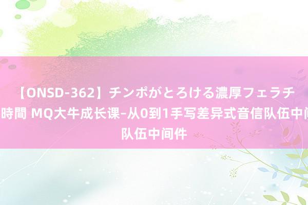 【ONSD-362】チンポがとろける濃厚フェラチオ4時間 MQ大牛成长课–从0到1手写差异式音信队伍中间件