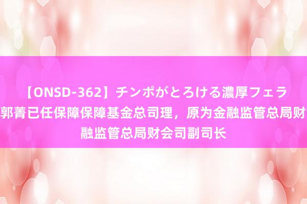 【ONSD-362】チンポがとろける濃厚フェラチオ4時間 郭菁已任保障保障基金总司理，原为金融监管总局财会司副司长