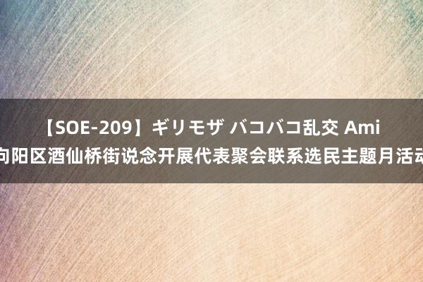 【SOE-209】ギリモザ バコバコ乱交 Ami 向阳区酒仙桥街说念开展代表聚会联系选民主题月活动