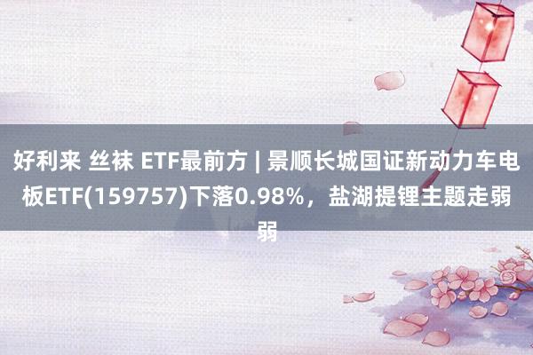 好利来 丝袜 ETF最前方 | 景顺长城国证新动力车电板ETF(159757)下落0.98%，盐湖提锂主题走弱